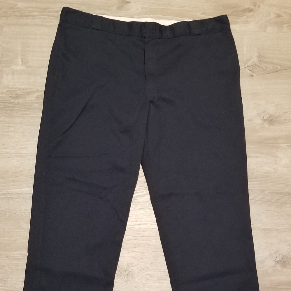 Men's Dickies 874 Original Fit Flex Work Pants Navy Blue Size 44x30